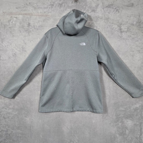 The North Face womens Large fleece Full Zip WindWall Softshell Gray *FLAW*‎ - Picture 2 of 11